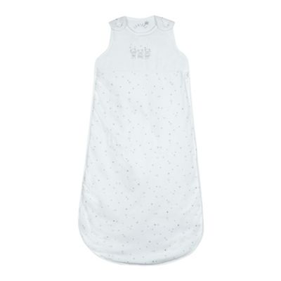 J by Jasper Conran Babies white bear and star sleepsuit bag